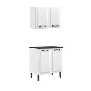 Cozinha Compacta em Aço 2 Peças 4 Portas New Premium Itatiaia