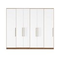 Ver imagem 1 de Roupeiro Modulado Irlanda Casal 270cm 6 Portas, 6 Gavetas, Cabideiro e Prateleiras - Amendola Touch/