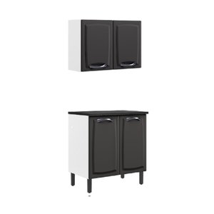Cozinha Compacta em Aço 2 Peças 4 Portas New Premium Itatiaia