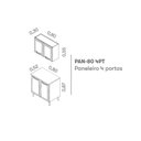 Ver imagem 4 de Cozinha Compacta em Aço 2 Peças 4 Portas New Premium Itatiaia