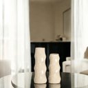 Ver imagem 7 de Vasos de Cerâmica Contorno para Decoração de Sala Bege Petra