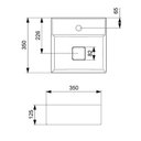 Ver imagem 5 de Cuba Apoio 35x35cm Mesa Roca T8 Terra Stone A32787w070