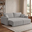 Ver imagem 3 de Sofá 3 Lugares Retrátil Reclinável 250cm Bering F04 Linho Impermeável Cinza - Lyam Decor