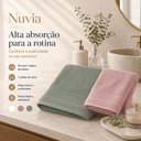 Ver imagem 5 de Jogo de Toalhas Karsten Nuvia 2 Peças Banhão e Rosto 100% Algodão Fio Penteado