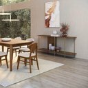 Ver imagem 4 de Aparador Sólis Moderno 2 Prateleiras MDF 160cm Avelã Rudnick