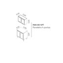 Ver imagem 4 de Cozinha Compacta em Aço 2 Peças 4 Portas New Premium Itatiaia