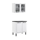 Ver imagem 3 de Cozinha Compacta Modulada em Aço 2 Peças 4 Portas New Premium Itatiaia Branco