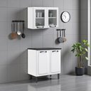 Ver imagem 1 de Cozinha Compacta Modulada em Aço 2 Peças 4 Portas New Premium Itatiaia Branco