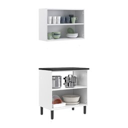 Cozinha Compacta em Aço 2 Peças 4 Portas New Premium Itatiaia - 3