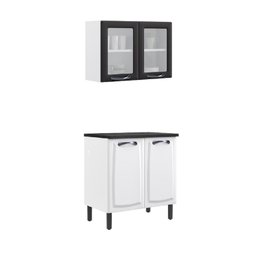 Cozinha Compacta em Aço 2 Peças 4 Portas New Premium Itatiaia - 6