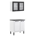 Ver imagem 3 de Cozinha Compacta em Aço 2 Peças 4 Portas New Premium Itatiaia