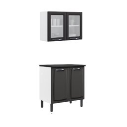 Cozinha Compacta em Aço 2 Peças 4 Portas New Premium Itatiaia - 5
