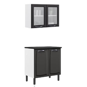 Cozinha Compacta em Aço 2 Peças 4 Portas New Premium Itatiaia