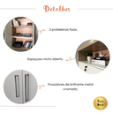 Ver imagem 6 de Conjunto Escritório Carvalho/branco Completo