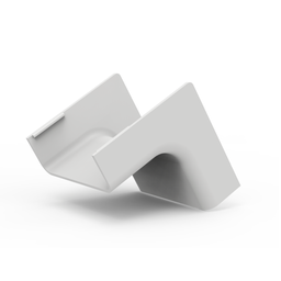 10 Unidades Conexão para Canaleta Cotovelo Interno 90° Tam. 20 X 10mm Branco Durín - 1