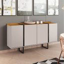 Ver imagem 1 de Buffet Aparador 160cm 4 Portas Caricia Candian JCM Móveis