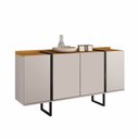 Ver imagem 2 de Buffet Aparador 160cm 4 Portas Caricia Candian JCM Móveis