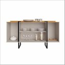 Ver imagem 3 de Buffet Aparador 160cm 4 Portas Caricia Candian JCM Móveis