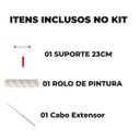 Ver imagem 5 de Cabo Prolongador 1,28m+ Suporte Garfo Gaiola 23cm + Rolo Antigota em Poliamida 23cm 10mm