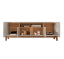 Ver imagem 3 de Rack Lizz 1.90 Off White/cedro - Casa D Móveis