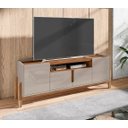 Ver imagem 2 de Rack Lizz 1.90 Off White/cedro - Casa D Móveis