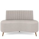 Ver imagem 6 de Sofá Chaise Living 2 Lugares 135cm para Sala Cayman K01 Linho Cru