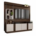 Ver imagem 2 de Estante Home para TV Industrial Ripado 4 Portas 4 Nichos Fortuna Candian 