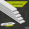 RODAPÉ -GUARNIÇÃO PVC 10cm LISO BRANCO -KIT COM 10 BARRAS - 1