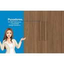 Ver imagem 2 de Guarda Roupa Casal 8 Portas e 4 Gavetas C/ Pés Curitiba 8.4 Jatobá/grafite - Santos Andirá