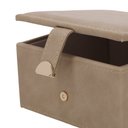 Ver imagem 3 de Caixa em Mdf com Revestimento em Pu Cinza 8,5x15x15cm