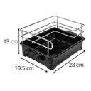 Ver imagem 3 de Porta Condimentos de Mesa Para Sal Vinagre Óleo e Azeite em Aço Cromado - Wp Connect Suporte para Te