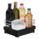 Ver imagem 1 de Porta Condimentos de Mesa Para Sal Vinagre Óleo e Azeite em Aço Cromado - Wp Connect Suporte para Te