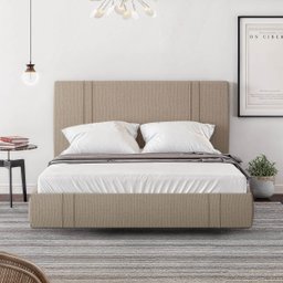 Cama Flutuante Star Queen em Linho Sky Box Bege - 2