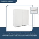 Ver imagem 6 de Armário Aéreo 2 Portas Top Class Branco