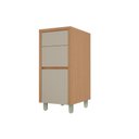 Ver imagem 1 de Gabinete Cozinha Modulado Condessa 3 Gavs 40cm Carvalho/Greige Nesher