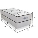 Ver imagem 2 de Cama Box Solteiro Espuma D33 Highfoam Ortobom 64x88x188cm Ortobom
