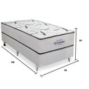 Ver imagem 2 de Cama Box Solteiro Espuma D33 Highfoam Ortobom 64x88x188cm Ortobom Branco