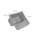 Ver imagem 3 de Tanque Plástico 40 Litros 57,9x52x31,8cm Astra Cinza