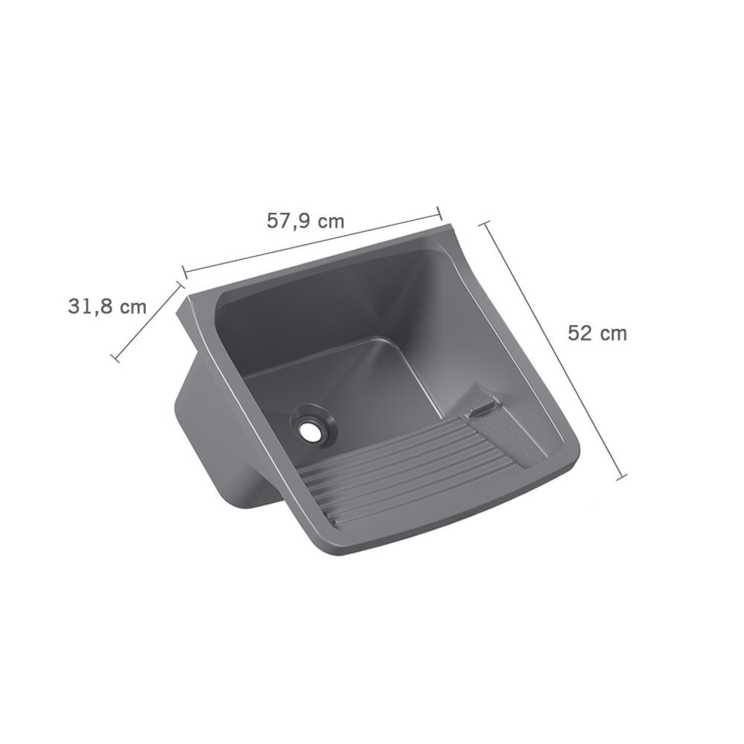 Tanque Plástico 40 Litros 57,9x52x31,8cm Astra - 3