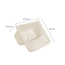 Ver imagem 3 de Tanque Plástico 40 Litros 57,9x52x31,8cm Astra Bege Claro