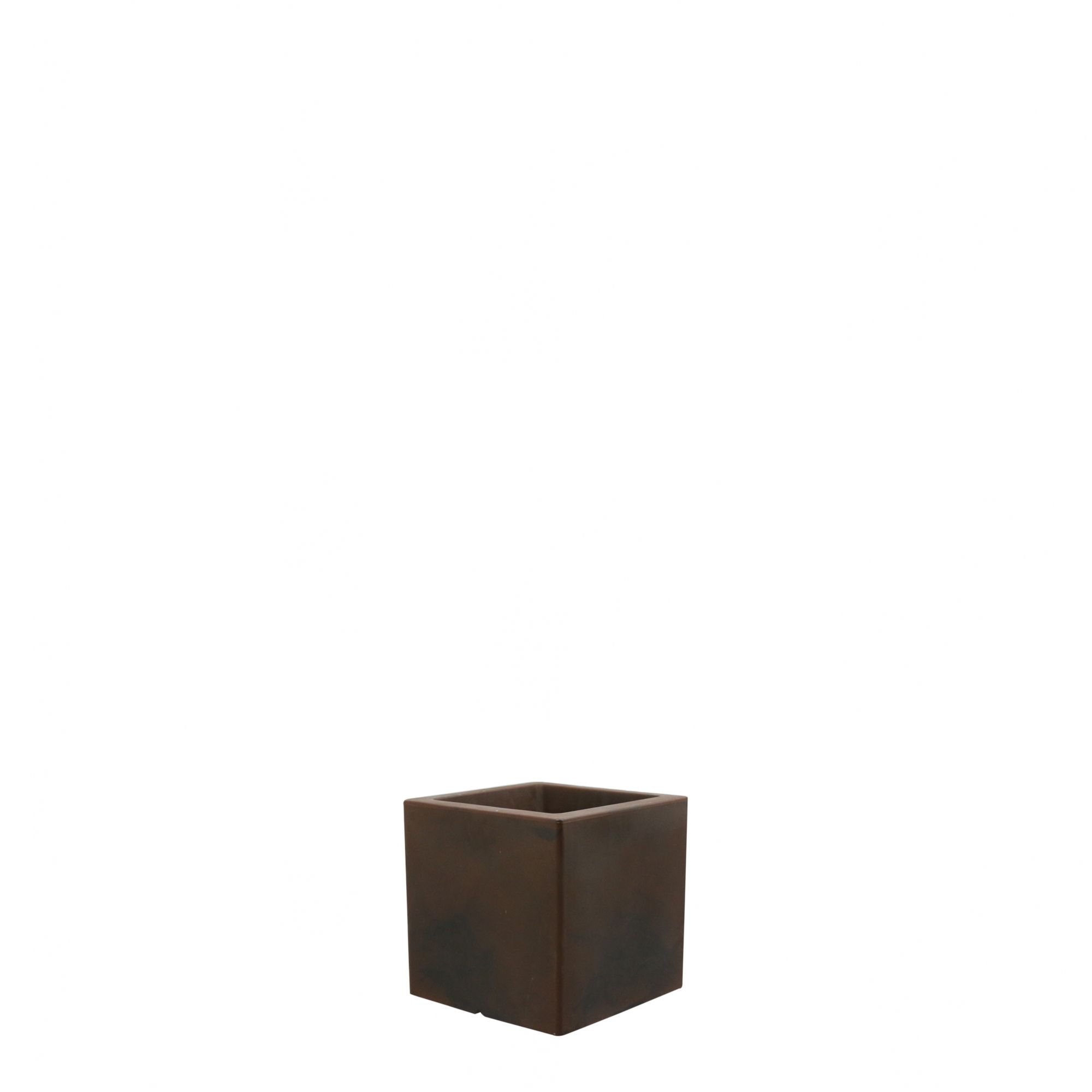 Vaso Cubo 40 X 40 Cm Vasart 09 - Antique Rusty - 1