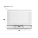 Ver imagem 5 de Painel Home para TV até 75 Polegadas 2 Portas 1 Prateleira Barcelona Linea Brasil