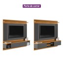 Ver imagem 3 de Painel Home para TV até 75 Polegadas 2 Portas 1 Prateleira Barcelona Linea Brasil