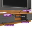 Ver mais imagens de Painel Home para TV até 75 Polegadas 2 Portas 1 Prateleira Barcelona Linea Brasil