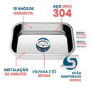 Ver imagem 2 de Cuba Pia Numero 2 Cozinha Inox 304 American Steel 56x34x17