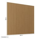 Ver imagem 5 de Rack Extensível Ripado com Painel TV 86 Polegadas 240x230cm Aruá CabeCasa MadeiraOriginals Marrom