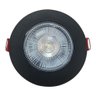 Kit 10 Spots Authentic Led Redondo de Embutir Avant Branco com Corpo Preto Fosco 5w 6500k - Cód - 6