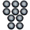 Kit 10 Spots Authentic Led Redondo de Embutir Avant Branco com Corpo Preto Fosco 5w 6500k - Cód - 1