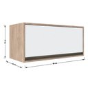 Ver mais imagens de Cozinha Planejada Completa Modulada 8 Peças 16 Portas Vidro Mdf Organizadora Marrom Madeira Branco