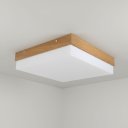 Ver imagem 1 de Luminária Plafon Freijó 20X20, Sala, Quarto, Banheiro, Teto, Marrom Claro